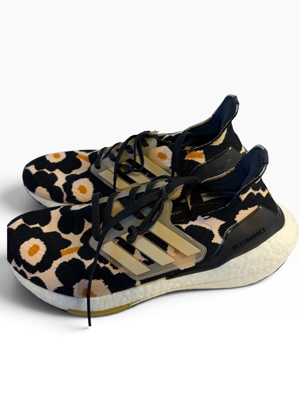 Adidas Marimekko Ultraboost 21 Women’s 7.5 Black Floral Running Shoes H01087